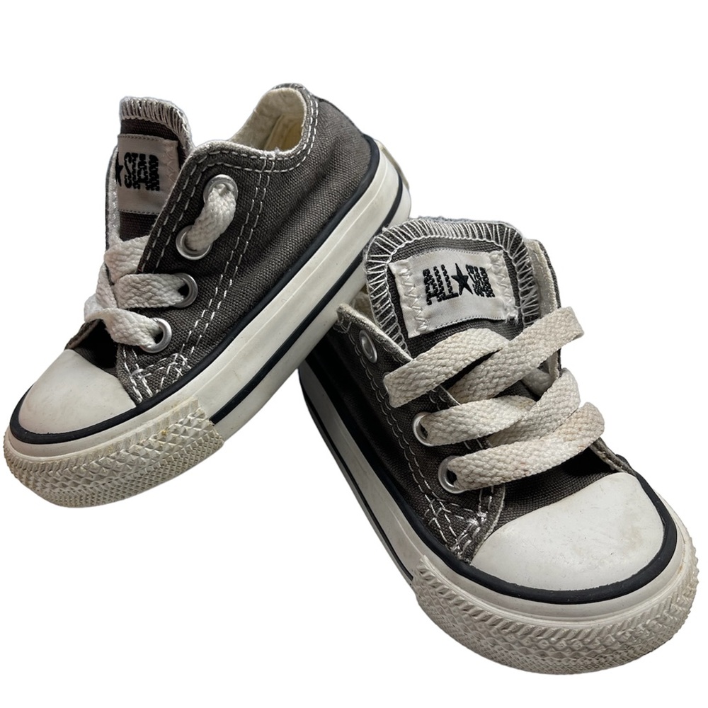 Grey All Star Converse size 3 toddler